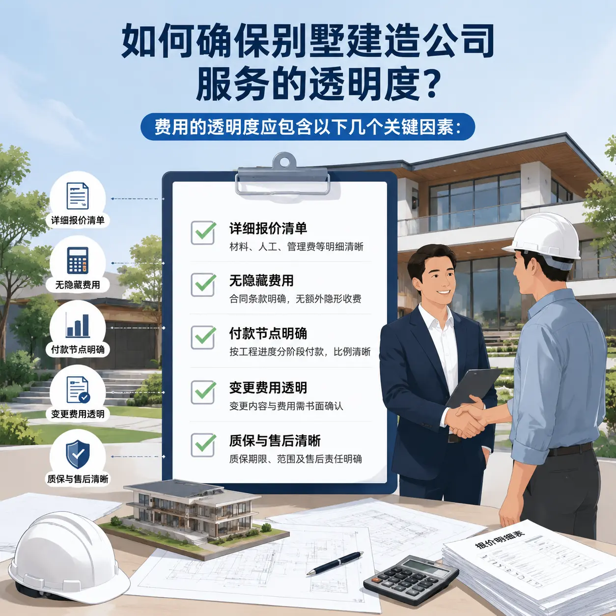 在 观山湖 如何确保别墅建造公司服务的透明度?