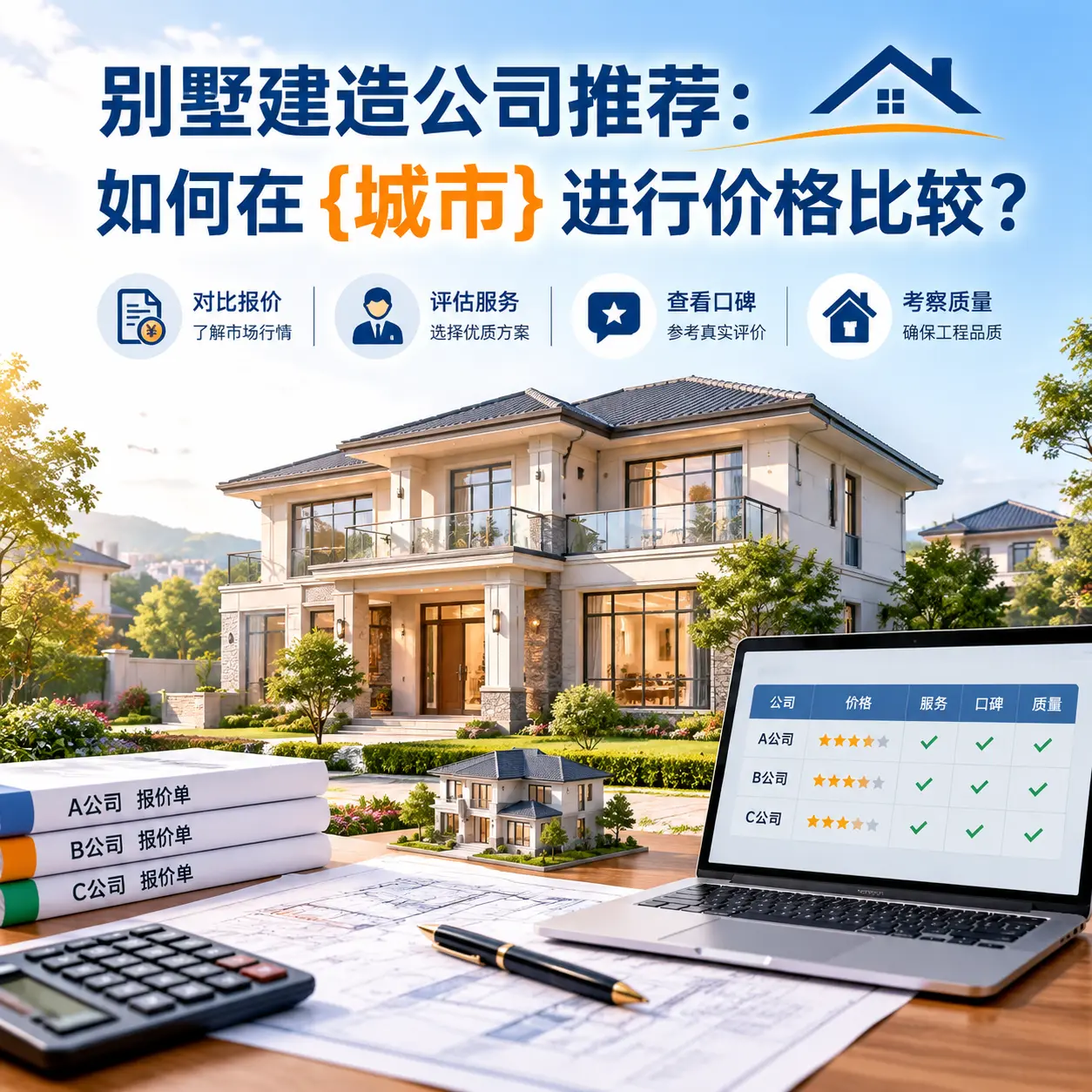 别墅建造公司推荐:如何在 观山湖 进行价格比较?