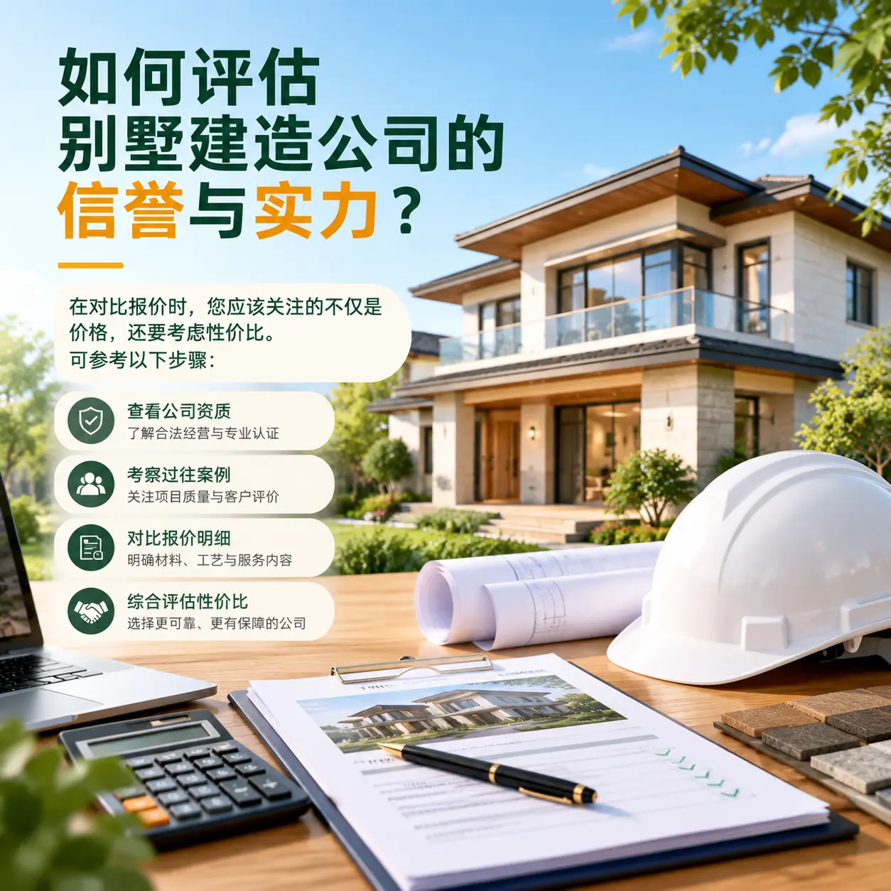 如何评估 观山湖 别墅建造公司的信誉与实力？