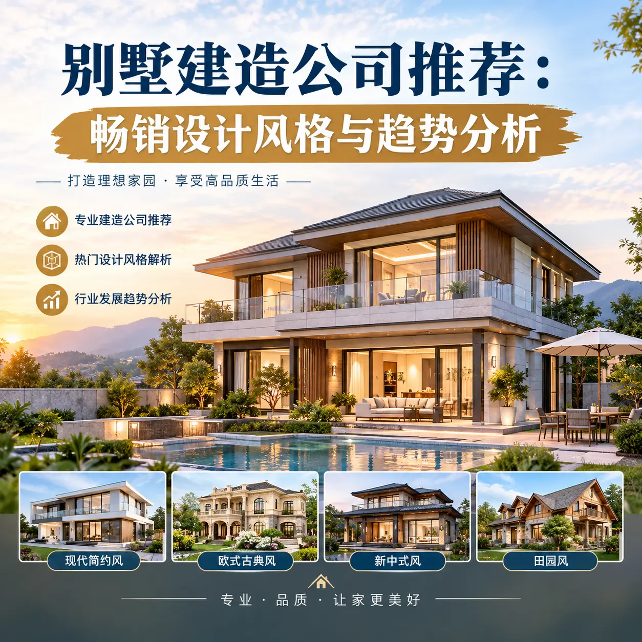 别墅建造公司推荐： 观山湖 畅销设计风格与趋势分析