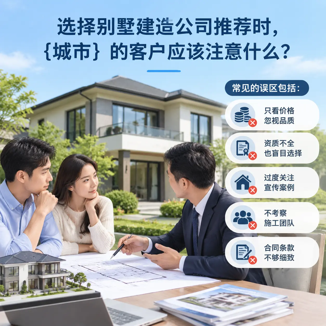 选择别墅建造公司推荐时,观山湖 的客户应该注意什么?