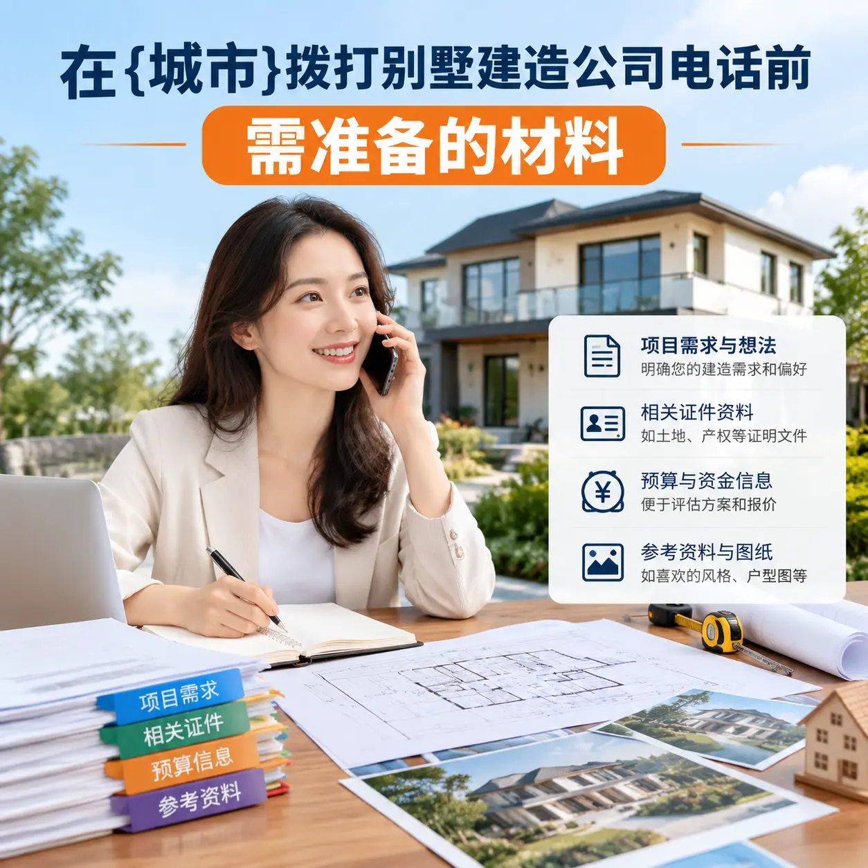 在观山湖拨打别墅建造公司电话前需准备的材料