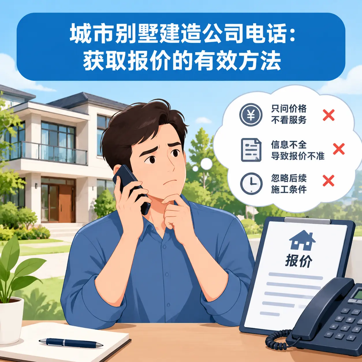 观山湖别墅建造公司电话：获取报价的有效方法